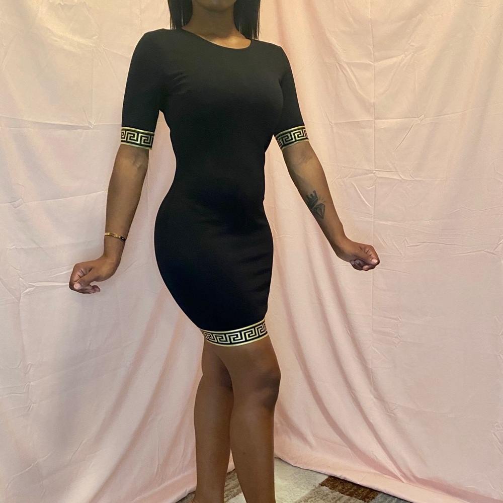 Aztec zip up dress